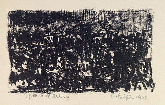 Artist: b'Halpern, Stacha.' | Title: b'not titled [Paris scene]' | Date: 1965 | Technique: b'lithograph, printed in black ink, from one stone [or plate]'