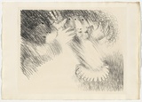 Artist: BOYD, Arthur | Title: St Francis turning Brother Masseo. | Date: (1965) | Technique: lithograph, printed in black ink, from one plate | Copyright: Reproduced with permission of Bundanon Trust