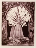Artist: b'RICHARDSON, Berris' | Title: b'La Senora de Papel' | Date: 1982 | Technique: b'lithograph, printed in colour, from two stones'