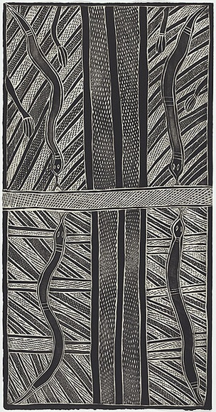 Artist: b'Adsett, Peter.' | Title: b'Gapu, tubig, air, water II' | Date: 1999 | Technique: b'etching and aquatint, printed in black in, from one plate'