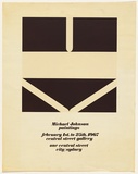Artist: b'Johnson, Michael.' | Title: b'not titled [Michael Johnson Central Street Gallery, 1967].' | Date: 1967 | Technique: b'screenprint' | Copyright: b'\xc2\xa9 Michael Johnson'