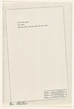 Title: Close your eyes | Date: 1970 | Technique: pen and ink on typescript on offset-lithograph and xerox