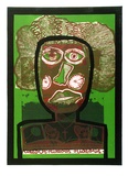 Artist: b'HANRAHAN, Barbara' | Title: b'Hideous' | Date: 1967 | Technique: b'lithograph, printed in colour, from four plates'