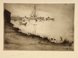 Artist: b'Bull, Norma C.' | Title: b'Mornington.' | Date: 1932 | Technique: b'etching and burnishing, printed in black ink with plate-tone, from one plate'