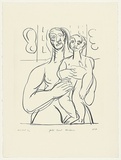 Artist: b'Furlonger, Joe.' | Title: b'Gold Coast madonna' | Date: 1989 | Technique: b'lithograph, printed in black ink, from one stone'