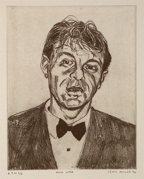 Artist: b'KING, Martin' | Title: b'Mick Ward' | Date: 1994 | Technique: b'etching, softground, printed in black ink, from one plate' | Copyright: b'\xc2\xa9 Lewis Miller. Licensed by VISCOPY, Australia'