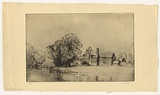 Artist: b'LONG, Sydney' | Title: b'The old parchment mills' | Date: 1920 | Technique: b'line-etching and drypoint, printed in black ink, from one copper plate' | Copyright: b'Reproduced with the kind permission of the Ophthalmic Research Institute of Australia'