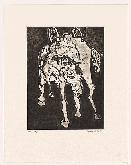 Artist: b'Archer, Suzanne.' | Title: b'Droop' | Date: 2004 | Technique: b'etching and aquatint, printed in black ink, from one plate'