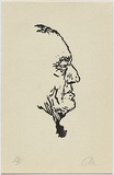 Artist: Millward, Clem. | Title: not titled. | Date: 1956-57 | Technique: linocut, printed in black ink, from one block