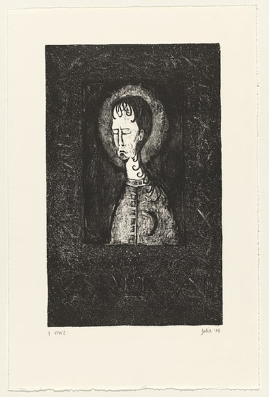 Artist: b'Harman, Julia.' | Title: b'not titled [I]' | Date: 1988 | Technique: b'lithograph, printed in black ink, from one stone' | Copyright: b'\xc2\xa9 Julia Harman'