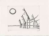 Artist: b'Kelly, John.' | Title: b'The sun-lovers' | Date: 2002 | Technique: b'etching, printed in black ink, from one plate' | Copyright: b'\xc2\xa9 John Kelly. Licensed by VISCOPY, Australia.'