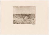 Artist: REES, Lloyd | Title: North West Tasmania | Date: 1977 | Technique: softground-etching, printed in brown ink, from one zinc plate | Copyright: © Alan and Jancis Rees