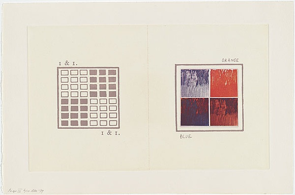 Artist: b'MADDOCK, Bea' | Title: b'Pages' | Date: 1979 | Technique: b'photo-etching, burnishing, relief-etching and letterpress, printed in colour'