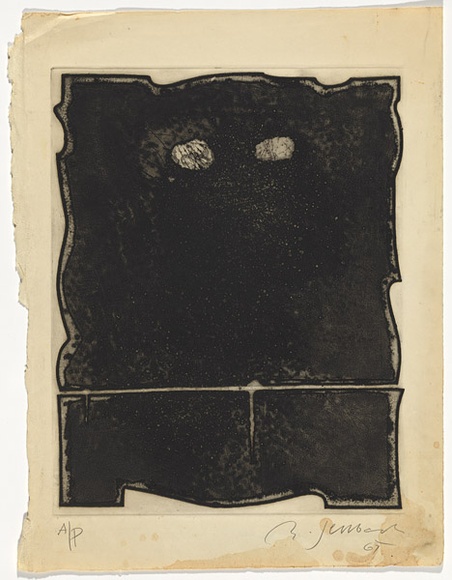 Artist: b'SELLBACH, Udo' | Title: b'(Eyes)' | Date: 1967 | Technique: b'etching and aquatint, printed in black ink, from one plate with plate-tone'