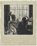 Artist: Proctor, Thea. | Title: The toilet. | Date: c.1918 | Technique: lithograph, printed in black ink, from one stone