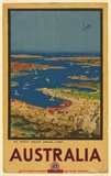 Artist: b'Collins, Albert.' | Title: bThe world's loveliest harbour, Sydney, Australia. | Date: 1930 | Technique: b'lithograph, printed in colour, from multiple stones'