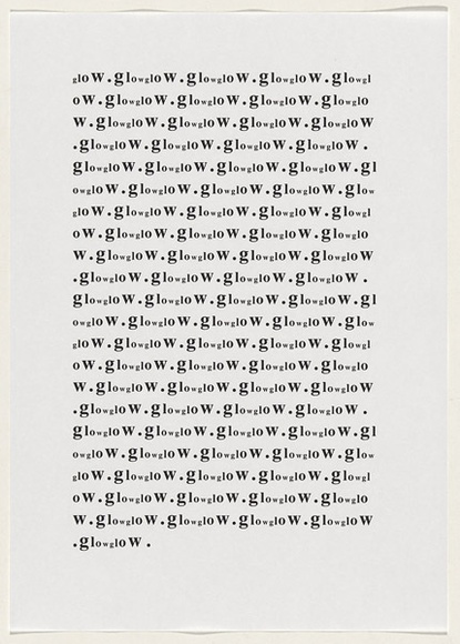 Artist: b'SELENITSCH, Alex' | Title: b'not titled [glow].' | Date: 1998 | Technique: b'laserprints/photocopy, printed in black ink'