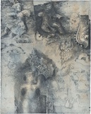 Title: b'Angkor fragments' | Date: 1999 | Technique: b'softground-etching and aquatint, printed in colour, from multiple plates'