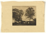 Artist: b'Leason, Percy.' | Title: b'Evening.' | Date: c.1920 | Technique: b'etching and aquatint, printed in black ink, from one plate' | Copyright: b'Permission granted in memory of Percy Leason'