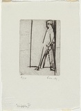 Artist: MADDOCK, Bea | Title: Cripple II | Date: December 1966 | Technique: drypoint, printed in black ink, from one copper plate