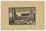 Artist: Groblicka, Lidia. | Title: Nowy Sacz | Date: 1953-54 | Technique: woodcut, printed in black ink, from one block