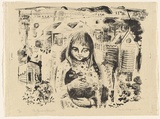 Artist: b'MACQUEEN, Mary' | Title: bThe farmer's daughter | Date: 1962 | Technique: b'lithograph, printed in black ink, from one plate' | Copyright: b'Courtesy Paulette Calhoun, for the estate of Mary Macqueen'