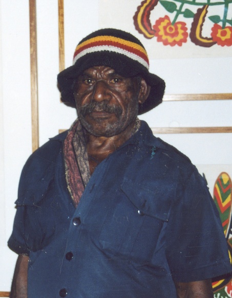 Artist: b'Butler, Roger' | Title: b'Portrait of Mathias Kauage, Papua New Guinean printmaker and painter' | Date: 2006