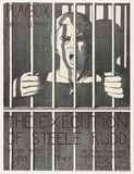 Artist: Kelly, William. | Title: The execution of Steele Rudd (Playbox Theatre Poster) | Date: 1983 | Technique: lithograph, printed in red and black ink, from two stones | Copyright: © William Kelly