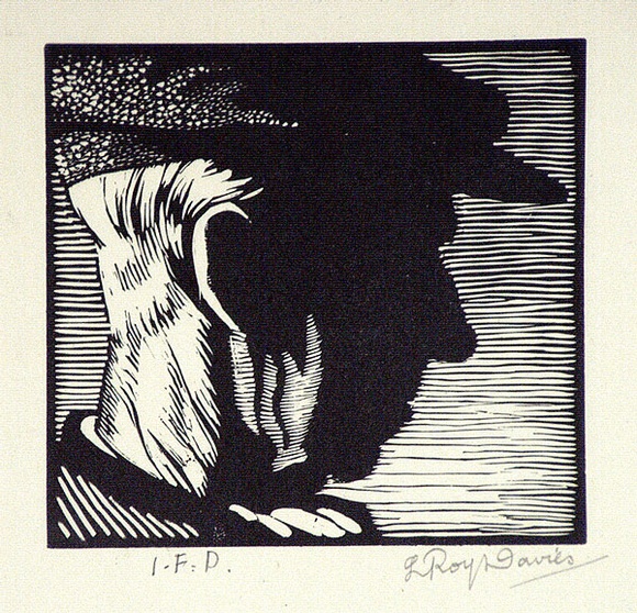 Artist: b'Davies, L. Roy.' | Title: b'I.F.D.' | Date: 1923 | Technique: b'wood-engraving, printed in black ink, from one block' | Copyright: b'\xc2\xa9 The Estate of L. Roy Davies'