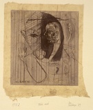 Artist: b'Palethorpe, Jan' | Title: b'Polish mute' | Date: 1989 | Technique: b'etching, printed in black ink, from one plate'