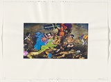 Artist: b'Harding, Richard.' | Title: b'Stockade Au Go-Go' | Date: 1994 | Technique: b'digital print from collage, printed in colour'