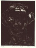 Artist: b'Lee, Graeme.' | Title: b'Man in a hat II' | Date: 1995, December | Technique: b'etching, printed in black ink, from one plate'