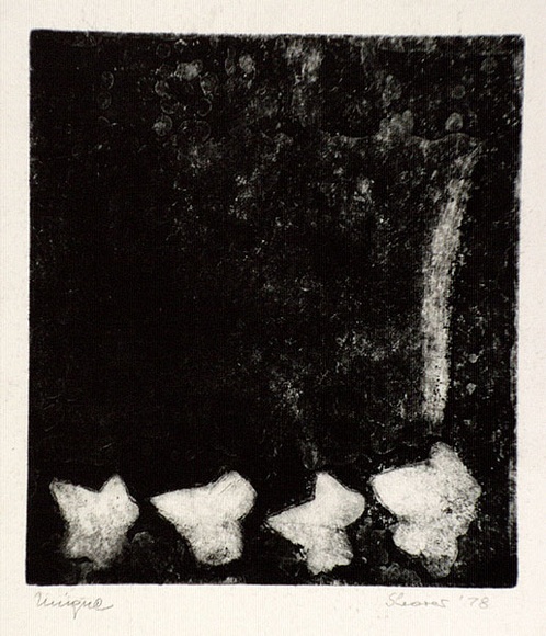 Artist: b'SHEARER, Mitzi' | Title: b'Variation on a theme' | Date: 1978 | Technique: b'etching, printed in black ink, from one  plate'