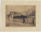 Artist: Johnson, Elliot. | Title: Pink Alley, Melbourne | Date: c.1920 | Technique: etching, printed in brown ink, from one plate
