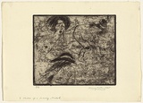 Artist: WALKER, Murray | Title: Three studies of a moving model | Date: 1965 | Technique: etching, printed in black ink, from one plate