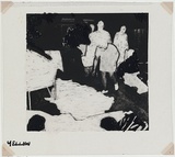 Artist: b'MADDOCK, Bea' | Title: b'One of four negatives for four colour separations (of the scene of an accident or fire etc.)' | Date: 1971 | Technique: b'photographic negative with additions in permanent black marker pen'