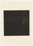 Artist: Nixon, John. | Title: Self-portrait III (Non-objective composition) | Date: 1988 | Technique: woodcut, printed in brown ink, from one plywood block