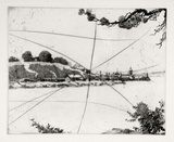 Artist: FEINT, Adrian | Title: Milson's Point [Plate two]. | Date: c.1924 | Technique: etching, printed in black ink, from one plate | Copyright: Courtesy the Estate of Adrian Feint