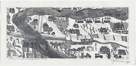 Artist: b'Kennedy, Roy.' | Title: b'Movement on the Murrumbidgee River' | Date: 2003 | Technique: b'etching, printed in black ink, from one plate'