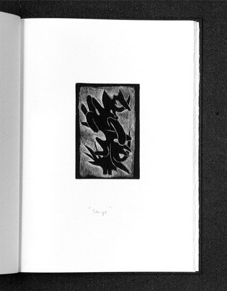 Artist: b'Gurvich, Rafael.' | Title: b'Tango [leaf 8: recto].' | Date: 1979, April | Technique: b'etching, printed in black ink, from one plate' | Copyright: b'\xc2\xa9 Rafael Gurvich'