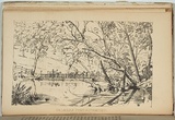 Artist: Ham Brothers. | Title: Palmers punt, Richmond, near Melbourne. | Date: 1851 | Technique: lithograph, printed in black ink, from one stone