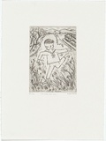 Artist: b'Rooney, Robert.' | Title: b'Child away 1956 - 2001' | Date: 1956 | Technique: b'etching, printed in black ink, from one plate' | Copyright: b'Courtesy of Tolarno Galleries'