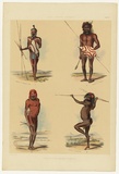 Artist: b'Angas, George French.' | Title: b'Portraits of the aboriginal inhabitants [5].' | Date: 1846-47 | Technique: b'lithograph, printed in colour, from multiple stones; varnish highlights by brush'