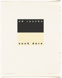 Artist: b'Burgess, Peter.' | Title: b'ed ruscha: such dare.' | Date: 2001 | Technique: b'computer generated inkjet prints, printed in colour, from digital file'