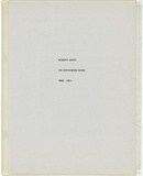 Artist: b'JACKS, Robert' | Title: b'An unfinished work 1966-1971.' | Date: 1966-71