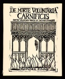 Artist: FINN, Lawrence | Title: De morte voluntaria carnificis (On the voluntary death of the executioner). | Date: 1992 | Technique: linocut