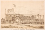 Artist: b'Hamel, Julius.' | Title: b'Illustrations of Ballarat mining.' | Date: 1867 | Technique: b'lithographs, printed in brown ink, each from one stone'