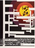 Artist: Tilley, Lorna. | Title: Trapped | Date: 1973 | Technique: screenprint, printed in colour, from multiple stencils