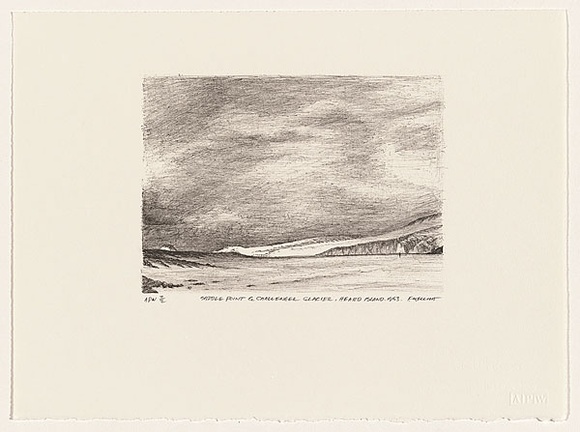 Artist: b'Elliott, Fred W.' | Title: b'Saddle Point and Challenger Glacier, Heard Island, 1953' | Date: 1997, February | Technique: b'photo-lithograph, printed in black ink, from one stone' | Copyright: b'By courtesy of the artist'