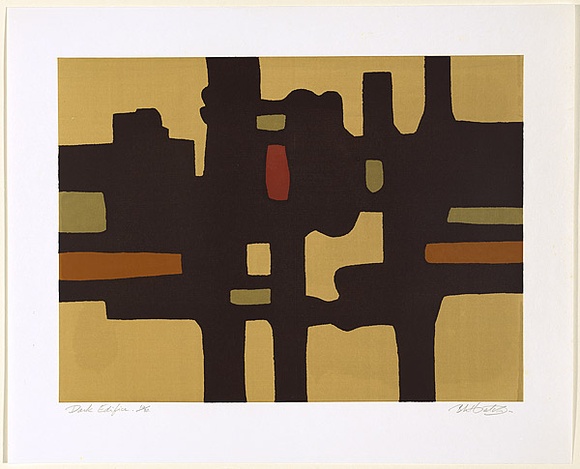 Title: b'Dark edifice' | Date: 1974 | Technique: b'screenprint, printed in colour, from multiple screens'